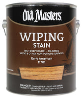 Old Masters 11701 Wiping Stain, Early American, Liquid, 1 gal, Can